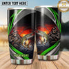 Maxcorners Fishing Tumbler Sunset Lake Angler Frame Design Personalized Name Tumbler (13 Species)