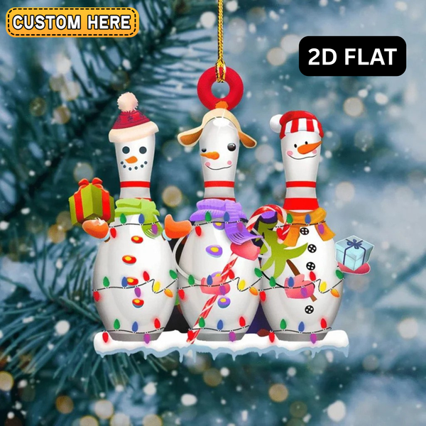 Maxcorners Bowling Lover Gift, Personalized Bowling Strike Shaped Ornament, Custom Bowling Strike Ornament, Bowling Strike Keepsake, Bowling Ornament
 LM1111