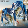 Maxcorners Fishing Technical Fish Scale Custom Name & Team Name 3D Shirts