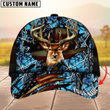 Maxcorners Premium Florapunk S21 Deer Hunting Trucker Camouflage Pattern Multicolor Personalized Name 3D Cap