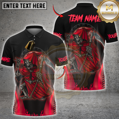 Maxcorners Darts Skull Reaper Multioptions Personalized Name, Team Name Unisex 3D Shirts