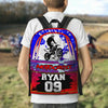 Maxcorners Motocross 12 Personalized Name And Number Backpack