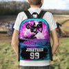 Maxcorners Motocross 19 Personalized Name And Number Backpack