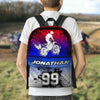 Maxcorners Motocross 27 Personalized Name And Number Backpack