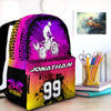 Maxcorners Motocross 29 Personalized Name And Number Backpack