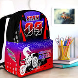 Maxcorners Motocross 32 Personalized Name And Number Backpack