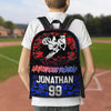 Maxcorners Motocross 42 Personalized Name And Number Backpack