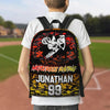 Maxcorners Motocross 40 Personalized Name And Number Backpack