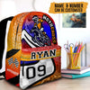 Maxcorners Motocross 48 Personalized Name And Number Backpack