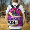 Maxcorners Motocross 49 Personalized Name And Number Backpack
