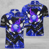Maxcorners Bowling And Pins Abstract Grunge Texture XXX Multicolor Option Customized Name 3D Shirt