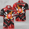 Maxcorners Bowling And Pins Abstract Grunge Texture XXX Multicolor Option Customized Name 3D Shirt