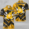 Maxcorners Bowling And Pins Abstract Grunge Texture XXX Multicolor Option Customized Name 3D Shirt