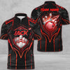 Maxcorners Bowling And Pins Abstract Grunge Texture X Multicolor Option Customized Name 3D T-shirt