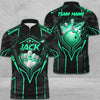 Maxcorners Bowling And Pins Abstract Grunge Texture X Multicolor Option Customized Name 3D T-shirt
