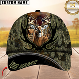 Maxcorners Hunting Deer Camouflage Multicolor Personalized Name 3D Cap