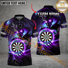 Maxcorners Fantasy Skull Darts Jersey Multicolor Options Personalized Name, Team Name 3D Shirt