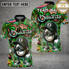 Maxcorners Billiard Shirt Vibrant Graffiti Style 8-Ball Character Multioptions Personalized Name, Team Name 3D Shirt (4 Colors)