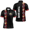 Maxcorners DNA Billiard 8 Ball & 9 Ball Shirts For Men Custom Funny Pool Billiard Jerseys Team Polo & 1/4 Zip LM064