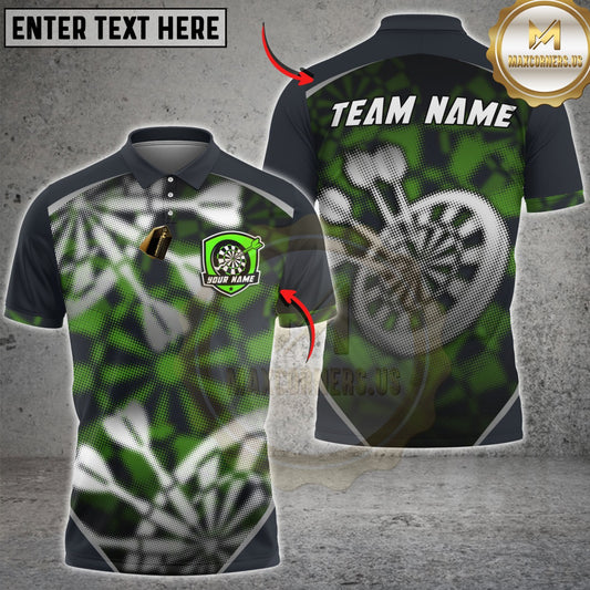 Maxcorners Darts Abstract Grunge Dartboard Splash Multicolor Customized Name, Team Name 3D Shirts