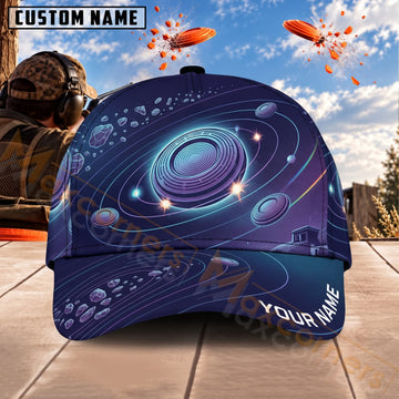 Maxcorners Trap & Skeet Shooting Spiral Galaxy Sky Personalized Name 3D Cap