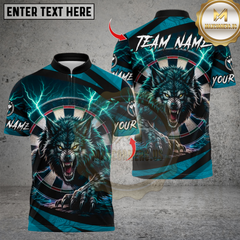 Maxcorners Darts Wolf With Dartboard Multicolor Customized Name, Team Name 3D Shirts