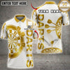 Maxcorners Darts Golden Elegant Arrow Pattern Dartboard Multiple Options Personalized Name, Team Name 3D Shirt