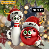 Maxcorners Personalized Bowling Ornament, Custom Name Acrylic Bowling Christmas Decoration, Gift for Bowlers, Funny Bowling Lover Holiday Ornament 2025
 LM1111