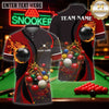 Maxcorners Billiards Wear Kinetic Energy Break Design Multicolor Customized Name 3D Shirt