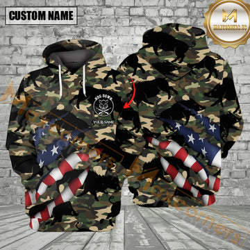 Maxcorners Wild Hog Hunting America Custom Name All Over Print Shirt Best Gift For Hunter