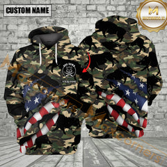 Maxcorners Wild Hog Hunting America Custom Name All Over Print Shirt Best Gift For Hunter