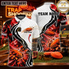 Maxcorners Trap Shooting Eagle & Shotgun Target Graphic Multicolor Customized Name, Team Name 3D Shirts