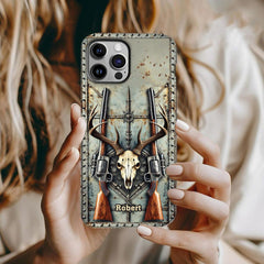 Maxcorners Love Hunting - Personalized Hunting Phone Case Full Wrap Phone Case LM0812