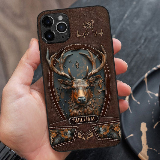 Maxcorners Stunning Deer Ver 2 - Personalized Hunting Phone Case
 Full Wrap Phone Case LM0812