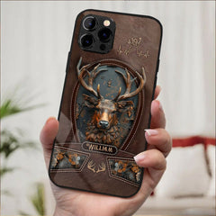 Maxcorners Stunning Deer Ver 2 - Personalized Hunting Phone Case Full Wrap Phone Case LM0812