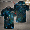 Maxcorners Darts Gothic Rose Profile Ornate Dartboard Multiple Options Personalized Name, Team Name 3D Shirt