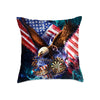 Maxcorners Darts American Eagle Pride Flag Customized Name 3D Pillow