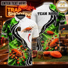 Maxcorners Trap Shooting Eagle & Shotgun Target Graphic Multicolor Customized Name, Team Name 3D Shirts