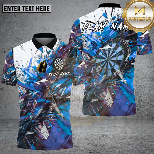 Maxcorners Darts Shirt Explosive Dartboard Red Orange Multicolor Options Personalized Name, Team Name 3D Shirt (4 Colors)