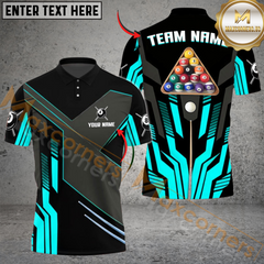 Maxcorners Billiards Ball 8 Rack Pool Multicolor Customized Name, Team Name 3D Shirt