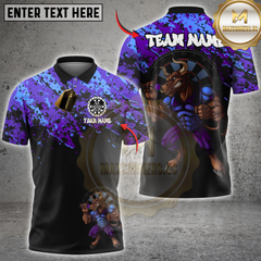 Maxcorners Darts Minotaur Fury Multioptions Personalized Name, Team Name Unisex 3D Shirts