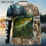 Maxcorners Crappie Fishing Camo Customize Name 3D Shirt