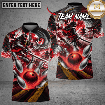 Maxcorners Bowling Bowling Ball & Pin Explosion Graphic Multicolor Customized Name, Team Name 3D Shirts