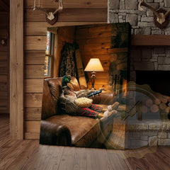 Maxcorners Duck Canvas Cozy Cabin Living Room Popcorn Canvas Wall Art