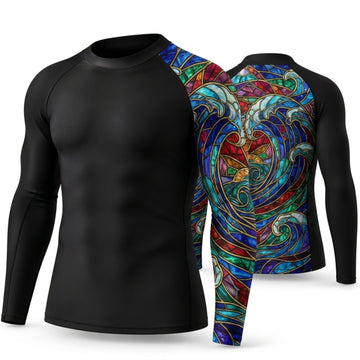 Maxcorners Personalized Psychedelic Tattoo Black Shirt with Full Back Swirl Art 3D All Over Printed Shirts, Best Gifts for Tattoo Lovers