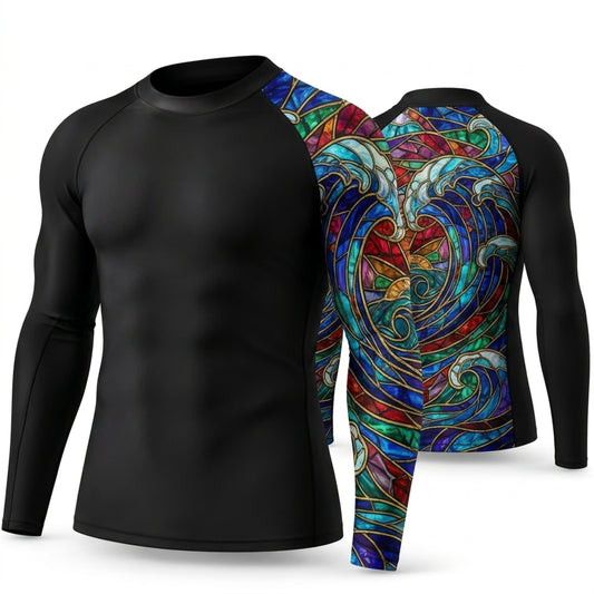 Maxcorners Personalized Psychedelic Tattoo Black Shirt with Full Back Swirl Art 3D All Over Printed Shirts, Best Gifts for Tattoo Lovers