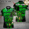 Maxcorners Bowling And Pins Bear Scary Teddy Graffiti Style Customized Name, Team Name 3D Shirt (4 Colors)
