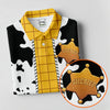 Maxcorners Cowboy Toy Hawaiian Golf Shirt, Cartoon Style Women's Golf Tops, Ladies Golf Shirts LM1507