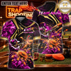 Maxcorners Trap Shooting Shotgun & Explosive Clay Target Graphic Multicolor Customized Name, Team Name 3D Shirts