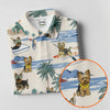 Maxcorners Cute Yorkshire Terrier Beach Vacation Golf Polo Shirt, Golf Shirts For Women, Women's Golf Apparel LM1507